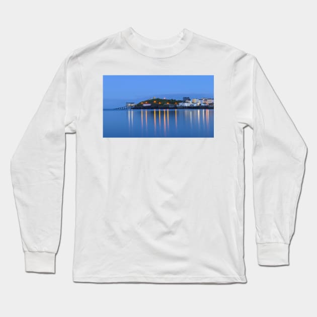 Tenby, Pembrokeshire, Wales Long Sleeve T-Shirt by Chris Petty